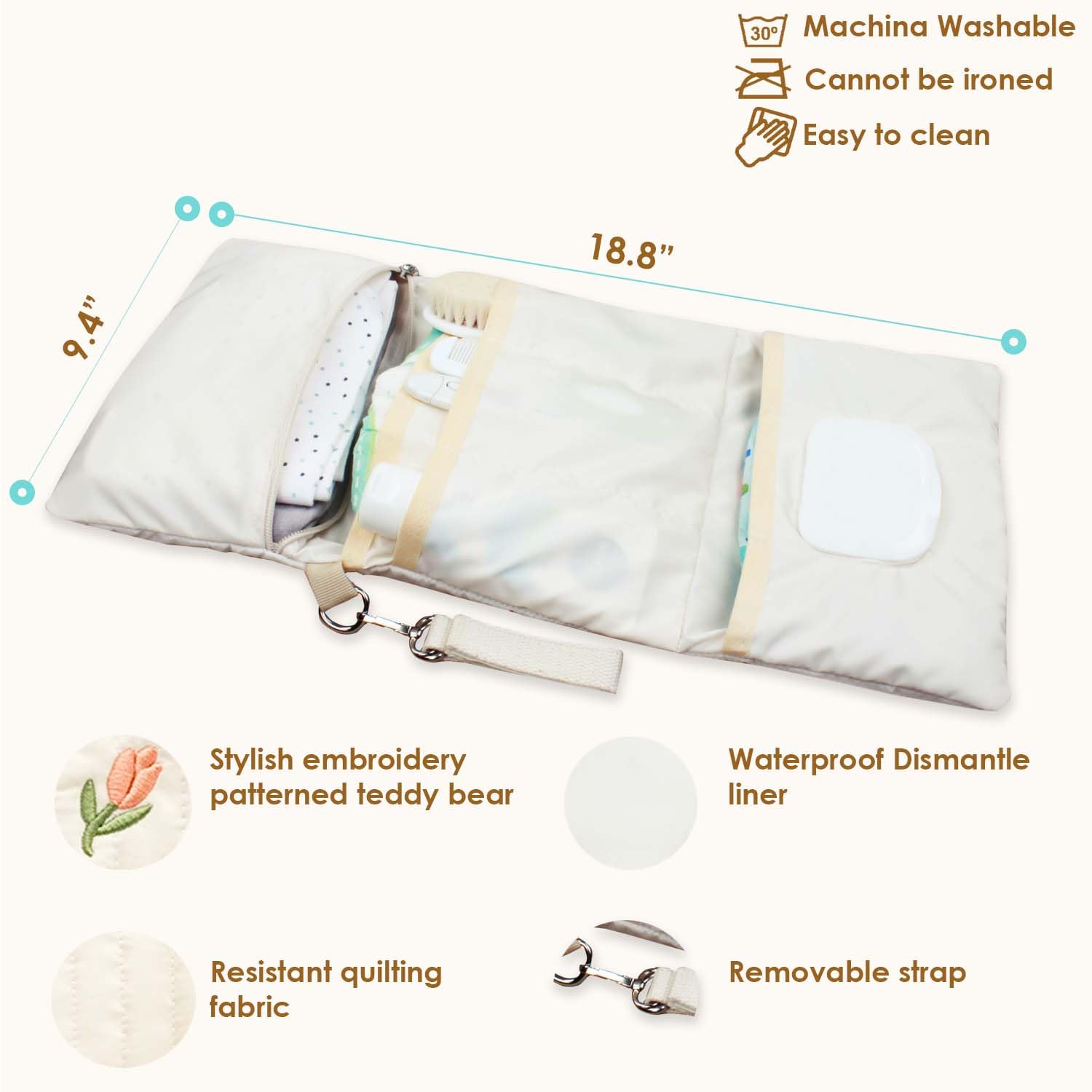 MODAKIDS foldable design allows compact storage between trips.