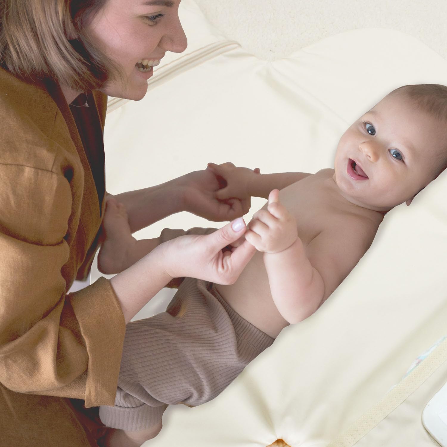MODAKIDS travel-ready pad folds compactly for easy packing