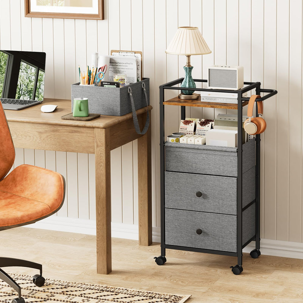 Modanais cart in use beside crib supports efficient diaper changes.