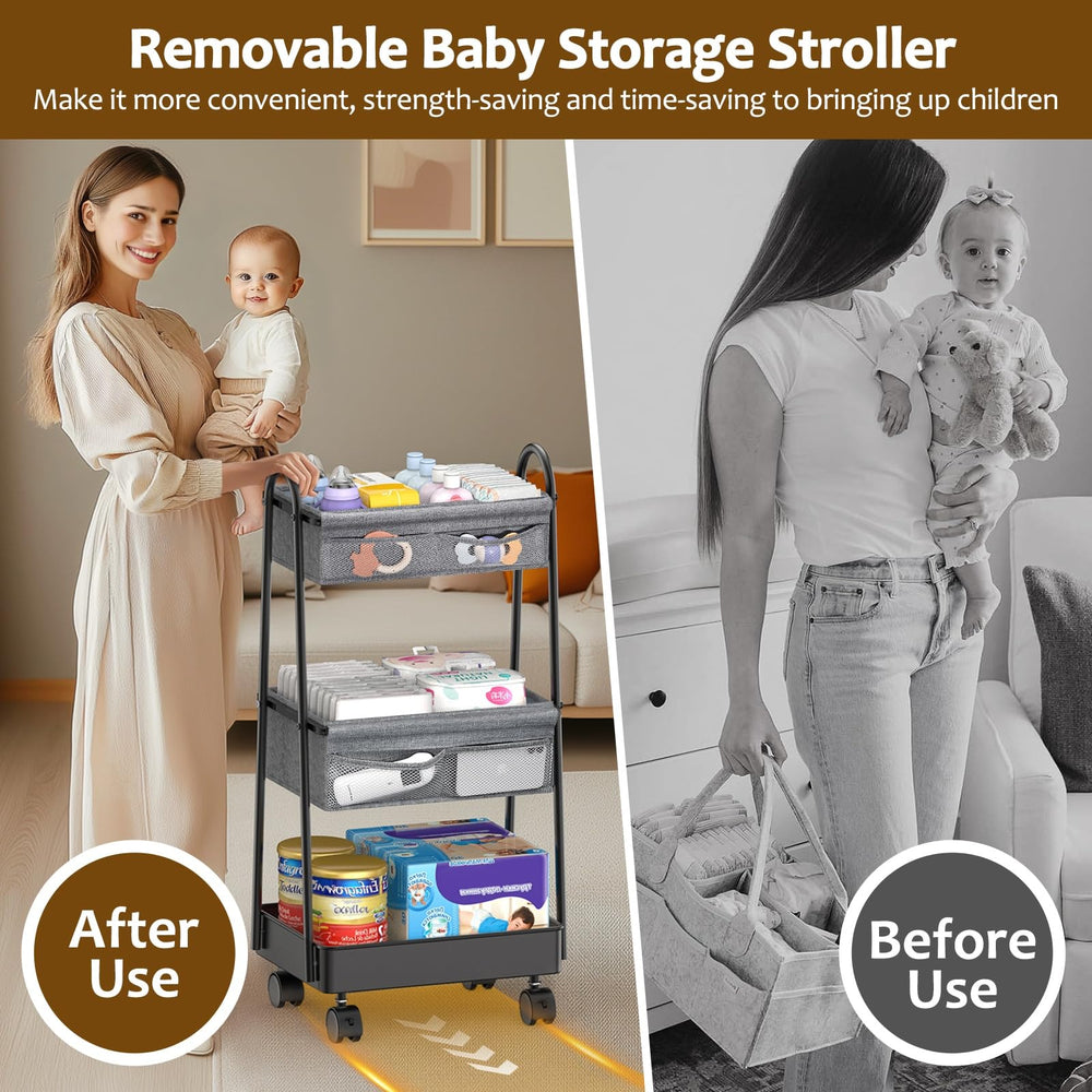 Modanais detachable dividers help organize baby items efficiently