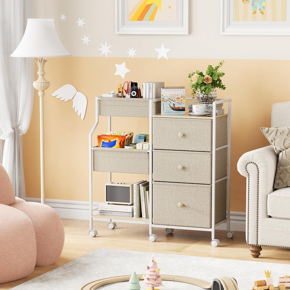 Modanais detachable dividers let you customize space for baby items, toys, or cosmetics.