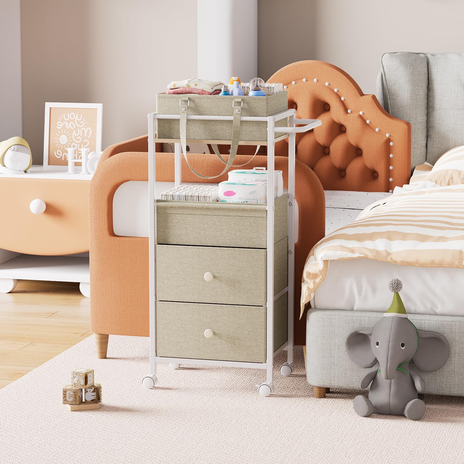 Detachable dividers from Modanais help customize space efficiently.