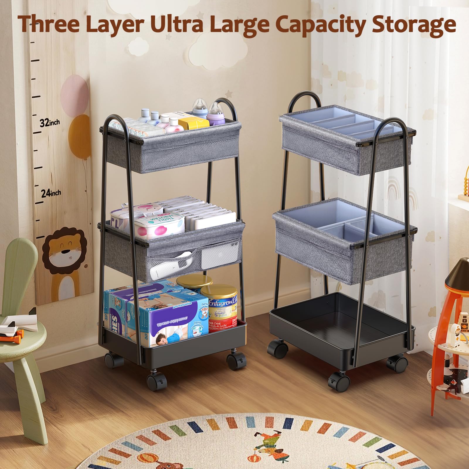 Modanais multipurpose design fits nursery, bedroom, or storage needs