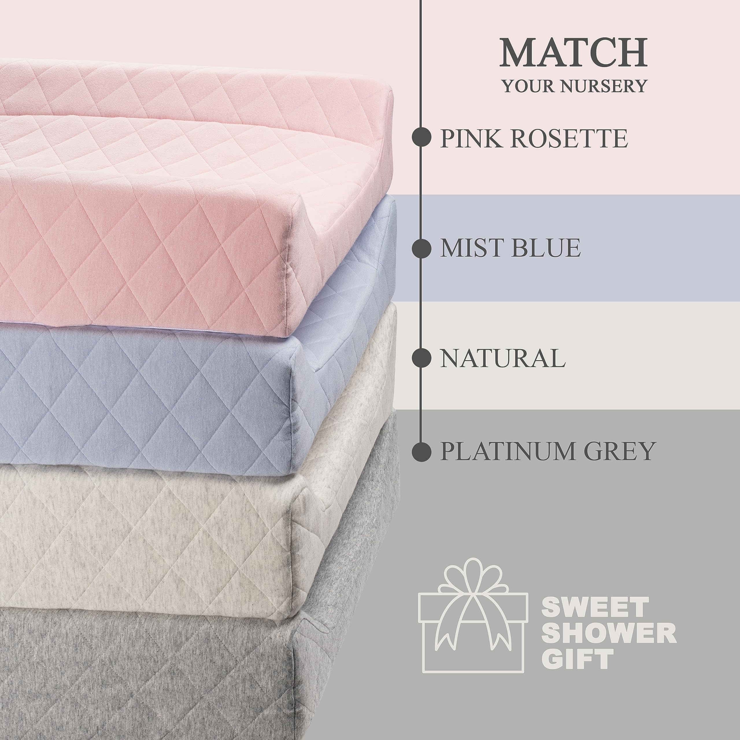 Modera changing pad travel-friendly design ideal for nursery and on-the-go changes.