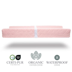 Modera changing pad waterproof mattress keeps surfaces clean and dry during use.