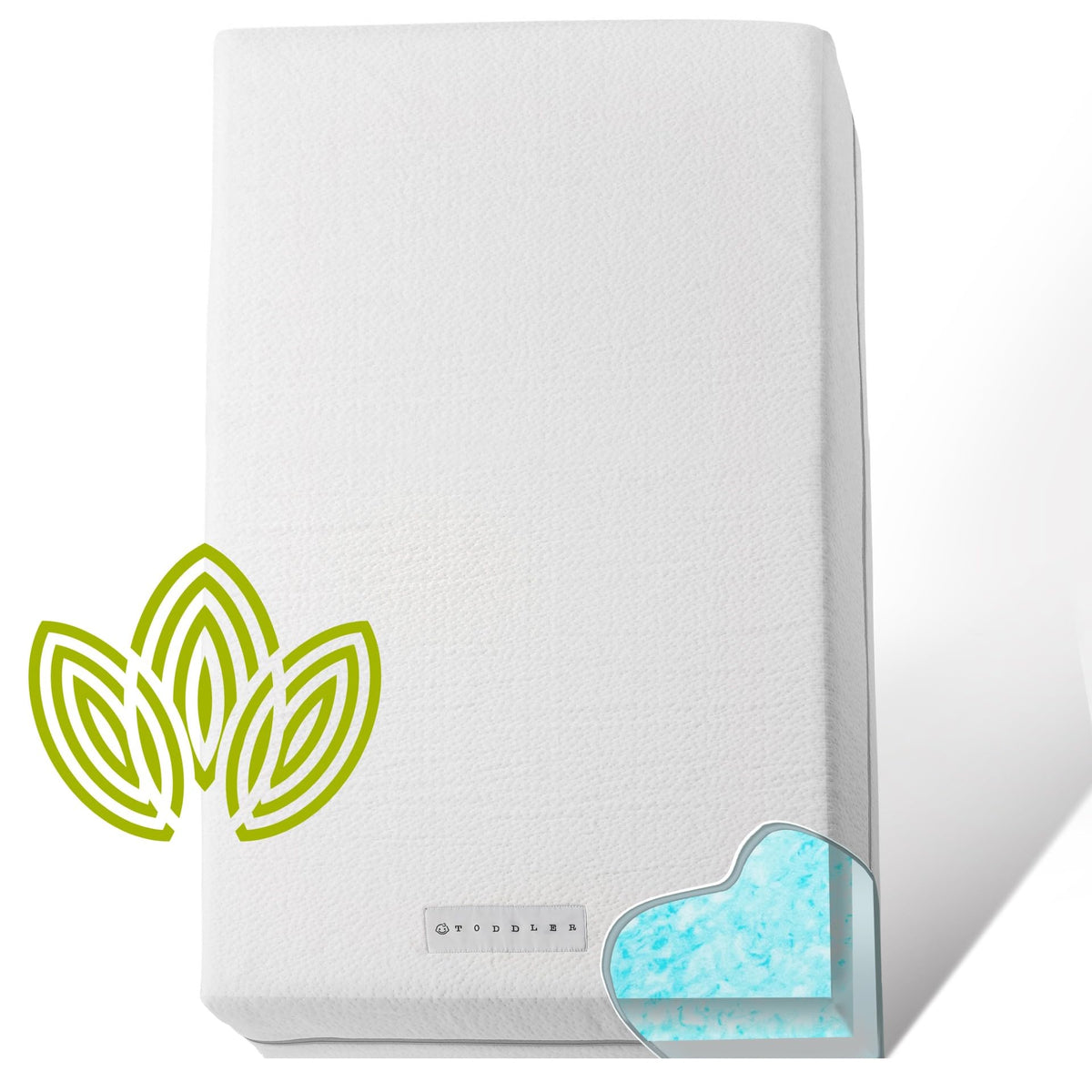 Modera Organic Cotton 2-Sided Crib Mattress in compact box for easy transport.