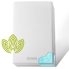Modera Organic Cotton 2-Sided Crib Mattress in compact box for easy transport.