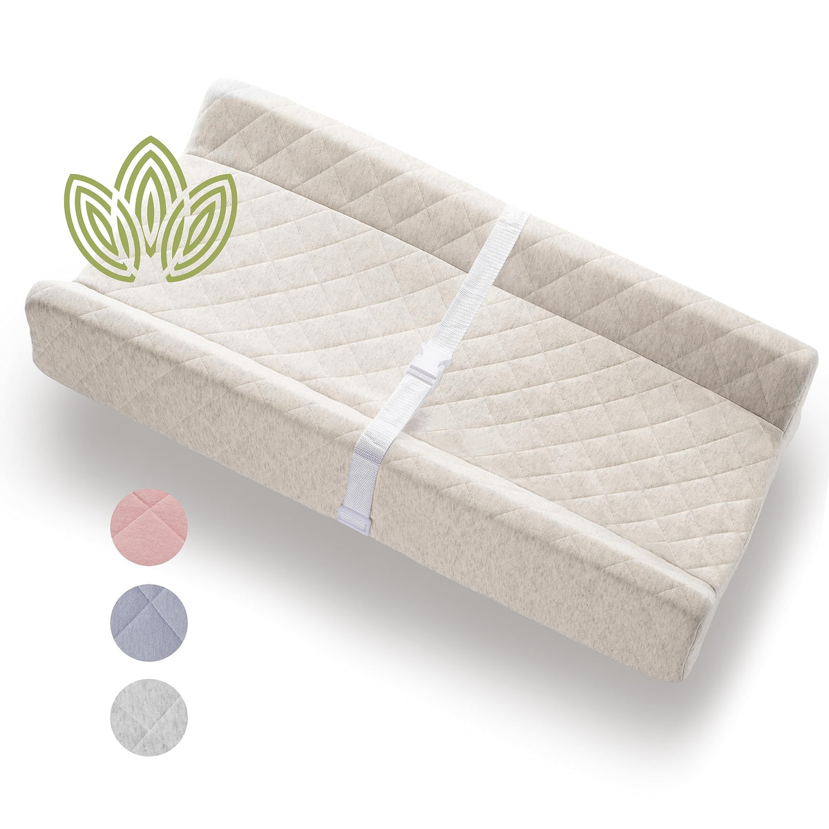 Modera changing pad with soft cushion top offering breathable comfort during diaper changes