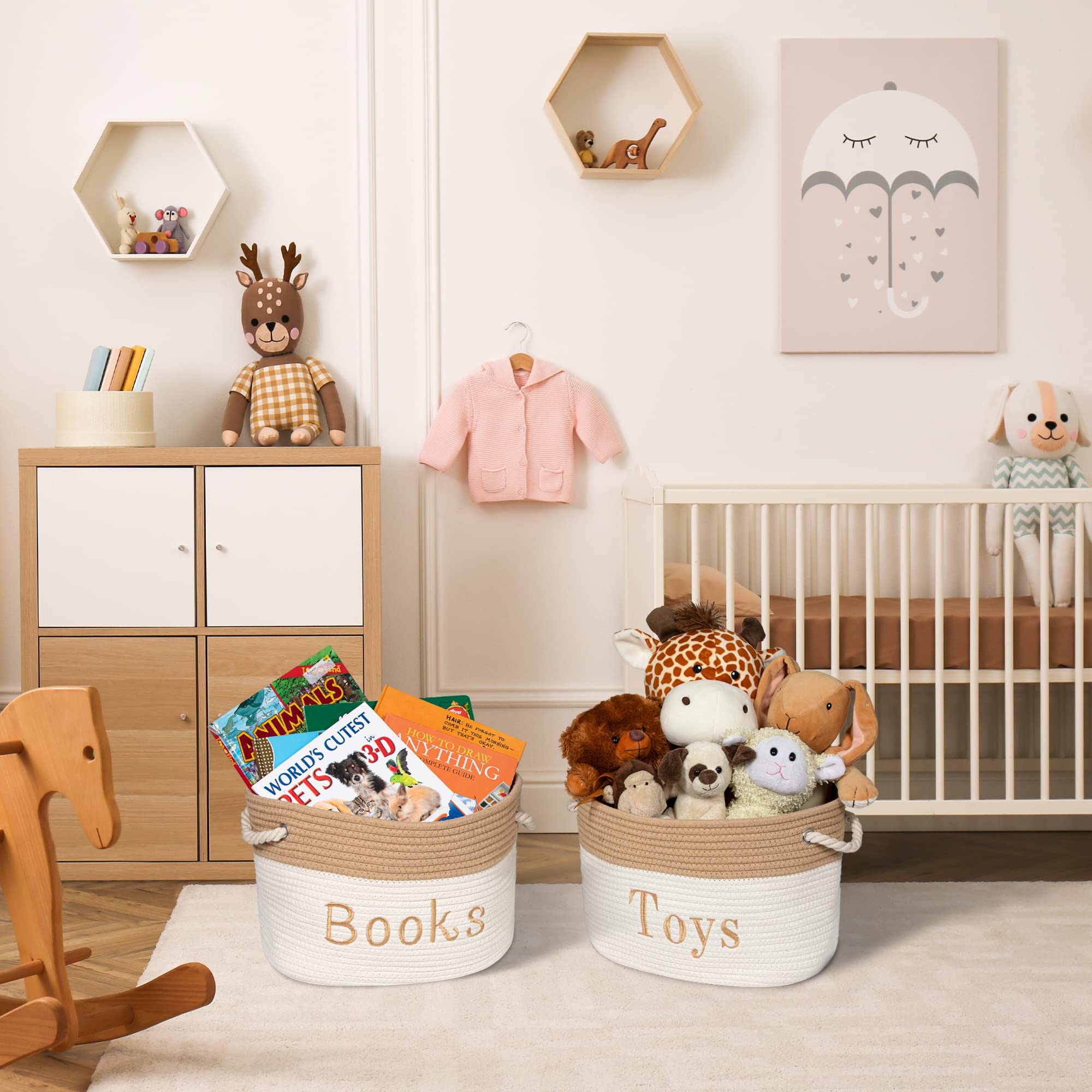 Nursery tote bin from Modern Designs Pro keeps essentials organized and accessible.