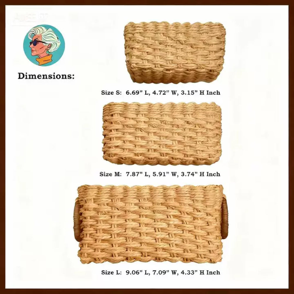 Modern Granny colorfully woven paper rope basket brightens space with mood-boosting vibe