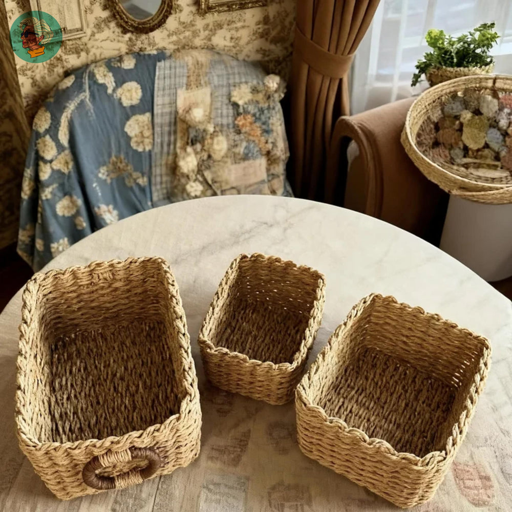 Modern Granny stackable basket set saves space and stays accessible