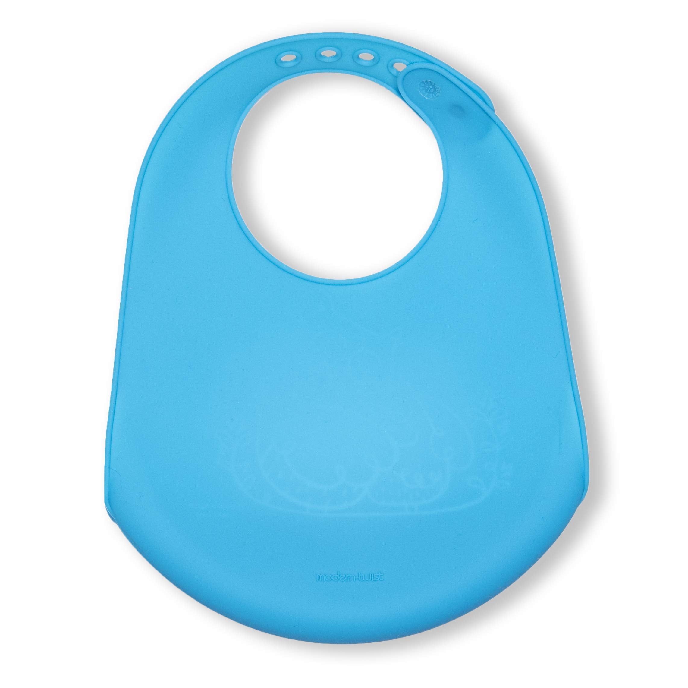 MODERN-TWIST bucket-bib folded compact-packaging highlights easy storage for travel.