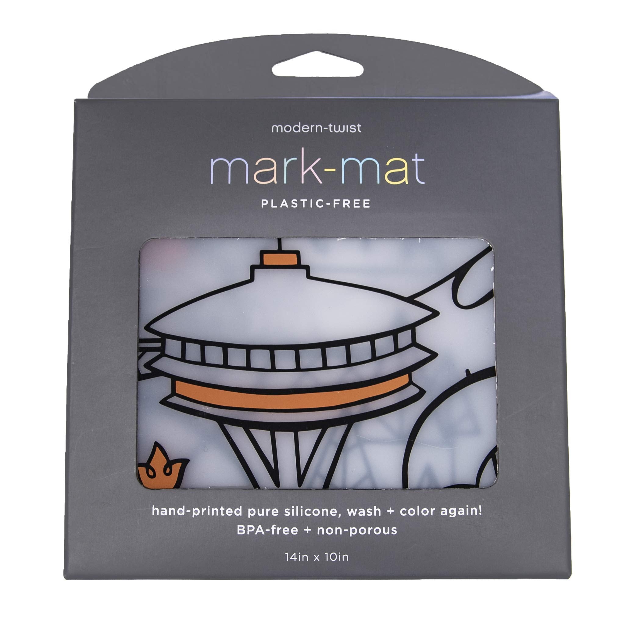 MODERN-TWIST Mark-Mat rolled for easy travel and meals