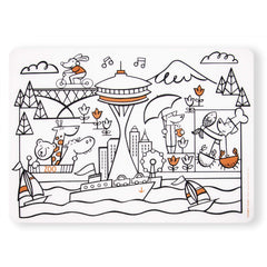 MODERN-TWIST Mark-Mat silicone placemat shows 100% food-grade material for safety