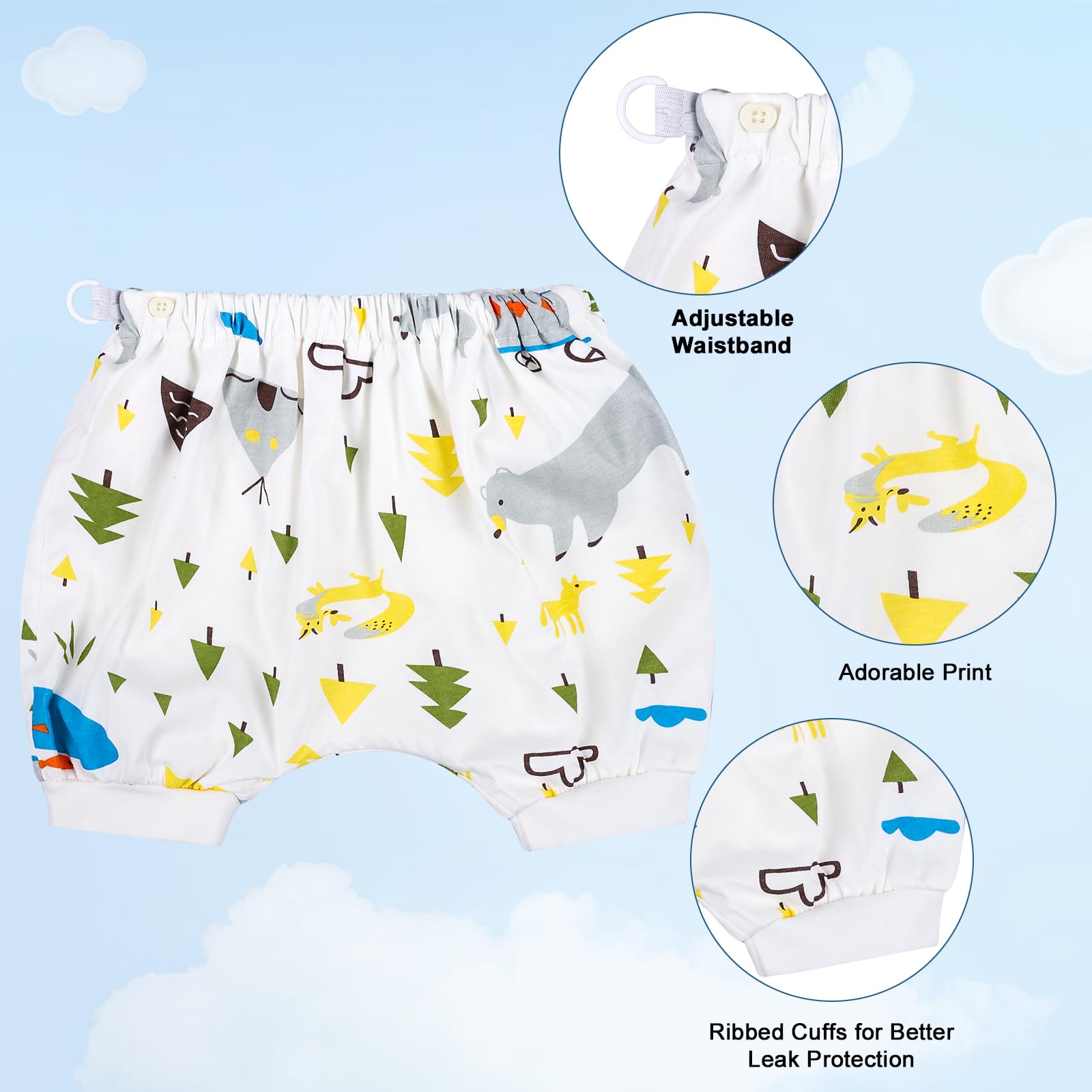 MOEMOE BABY 100% cotton inner and outer layers feel gentle on skin