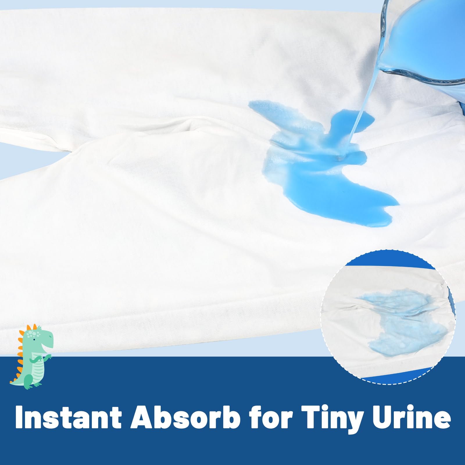 MOEMOE BABY soft cotton fabric with elastic waistband for a comfy fit.