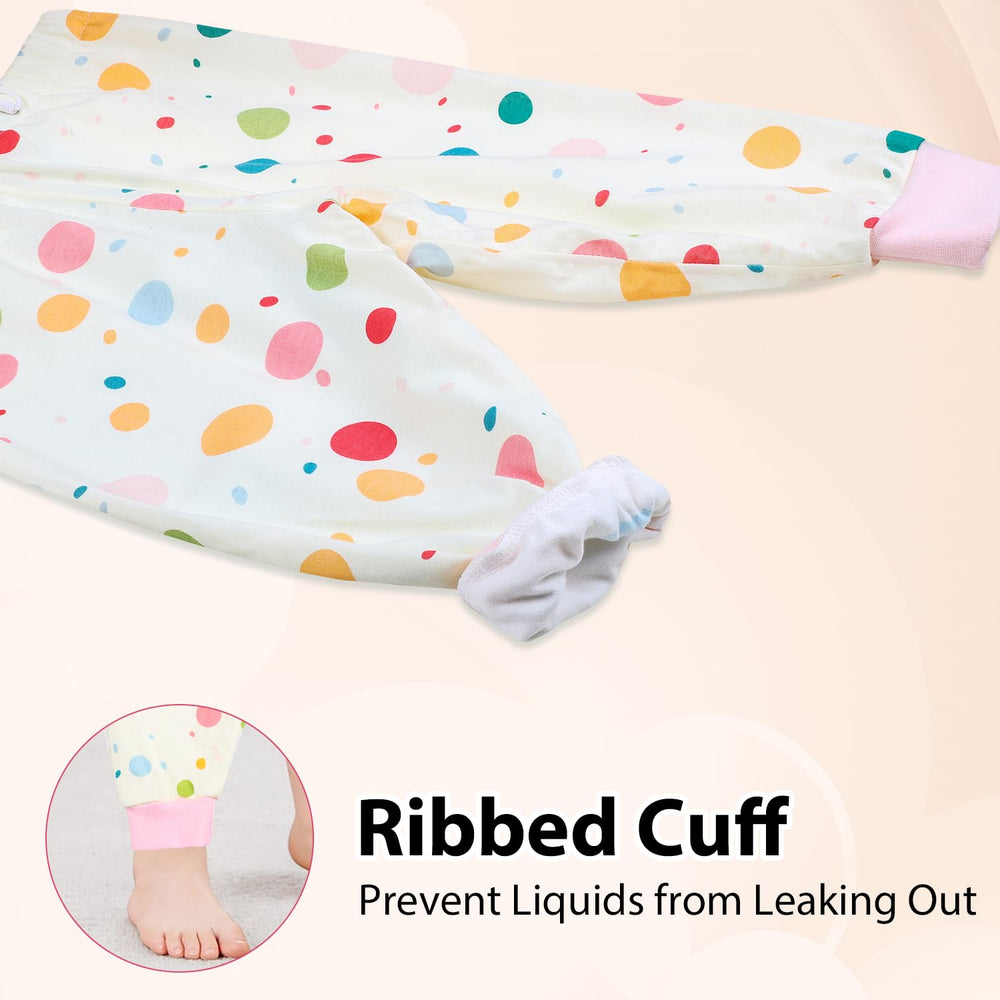 MOEMOE BABY diaper pants care instructions indicating reusable washing options