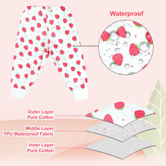 MOEMOE BABY waterproof diaper pants ribbed cuffs provide snug leak protection