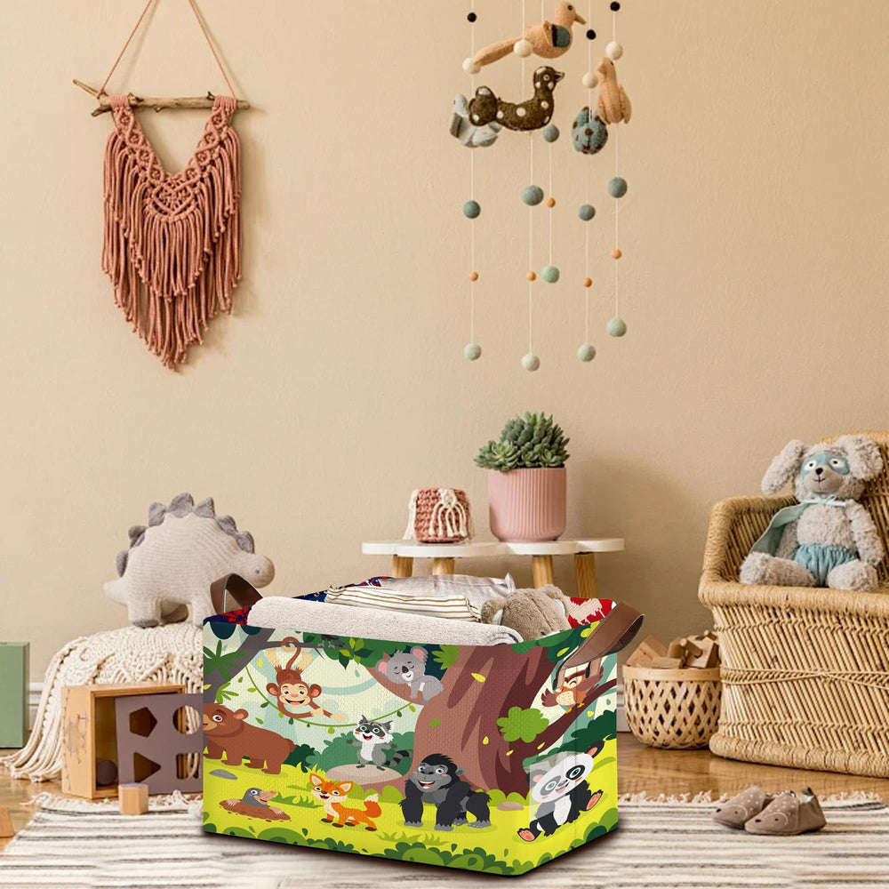 Mogifedc animals storage basket large sturdy-structure emphasizes top and side support for standing upright.