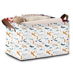 Mogifedc aviation storage basket large showing size and capacity for toys and books