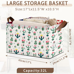Mogifedc Desert Bloom storage basket collapsible demonstrates space-saving convenience