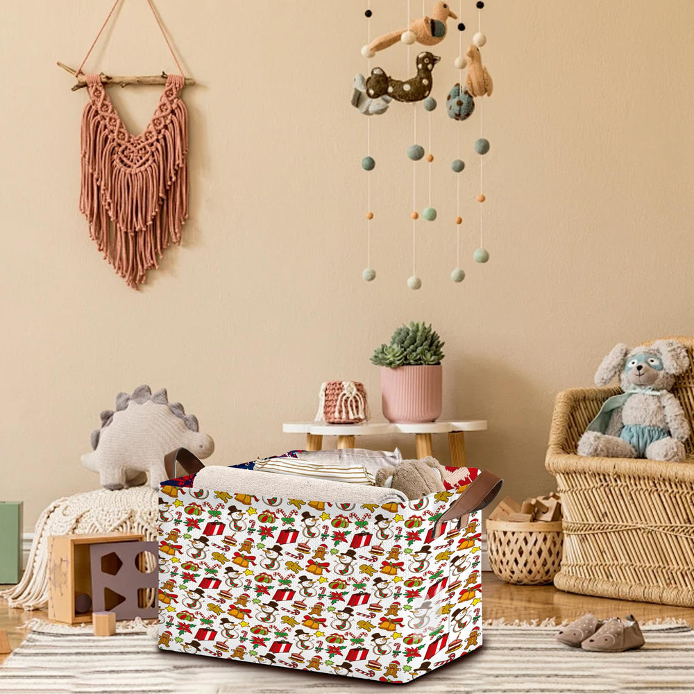 Mogifedc storage basket in living room demonstrates versatile organization.