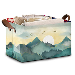 Mogifedc Sun Mountains storage basket front view showing decorative organization.