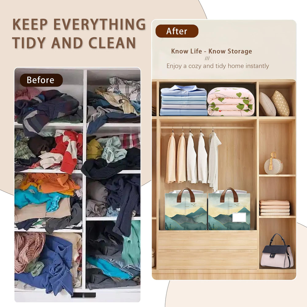 Mogifedc Sun Mountains storage basket in living room organizing blankets and toys.