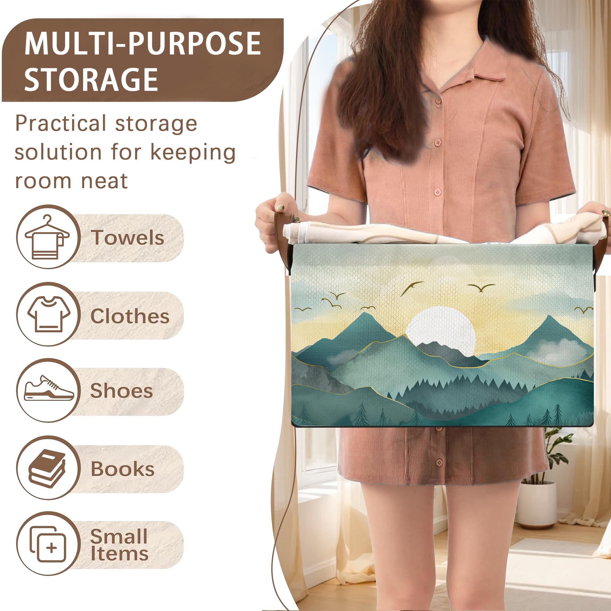 Mogifedc Sun Mountains storage basket side view highlighting sturdy frame.