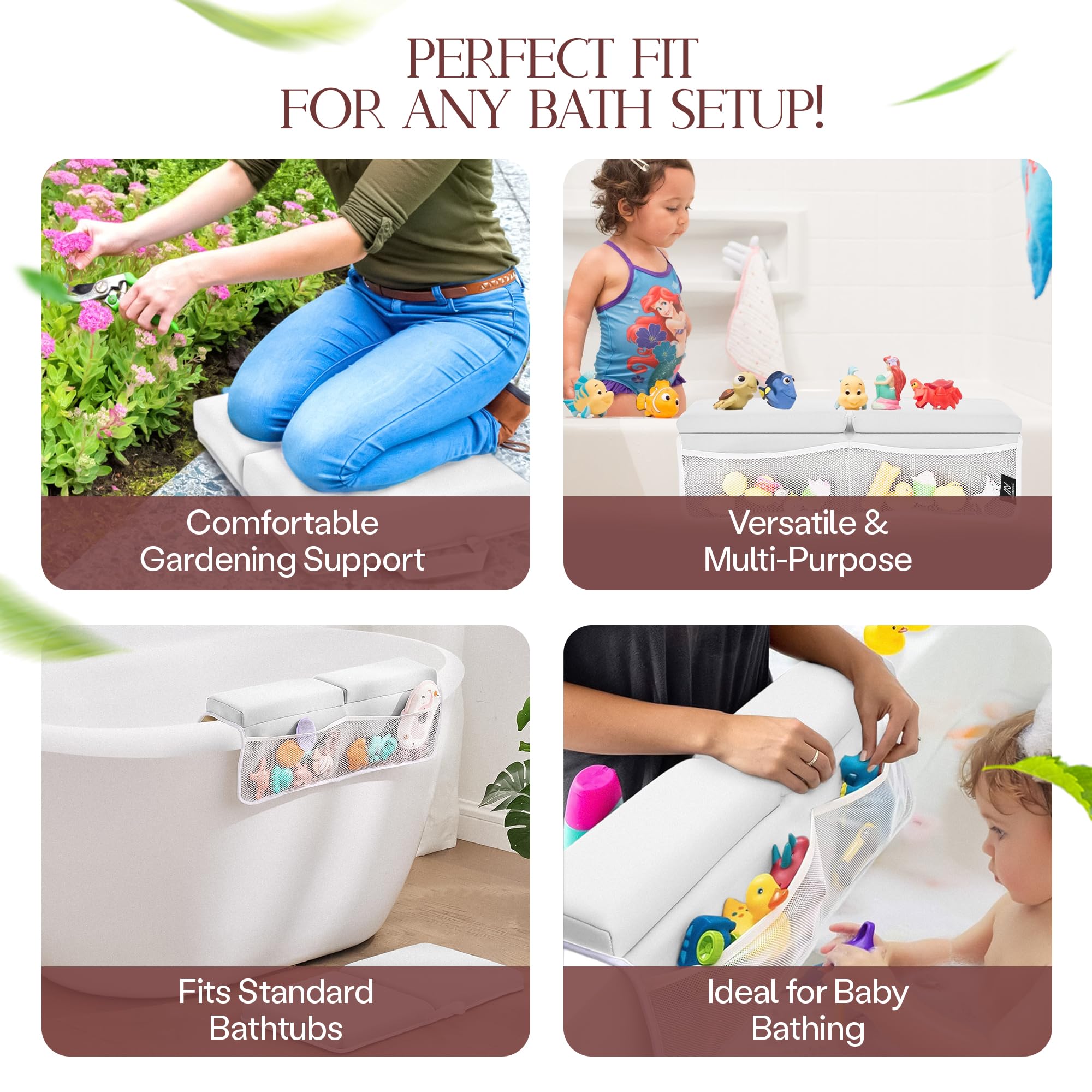 Mohmoud machine-washable kneeler dries quickly after baths.