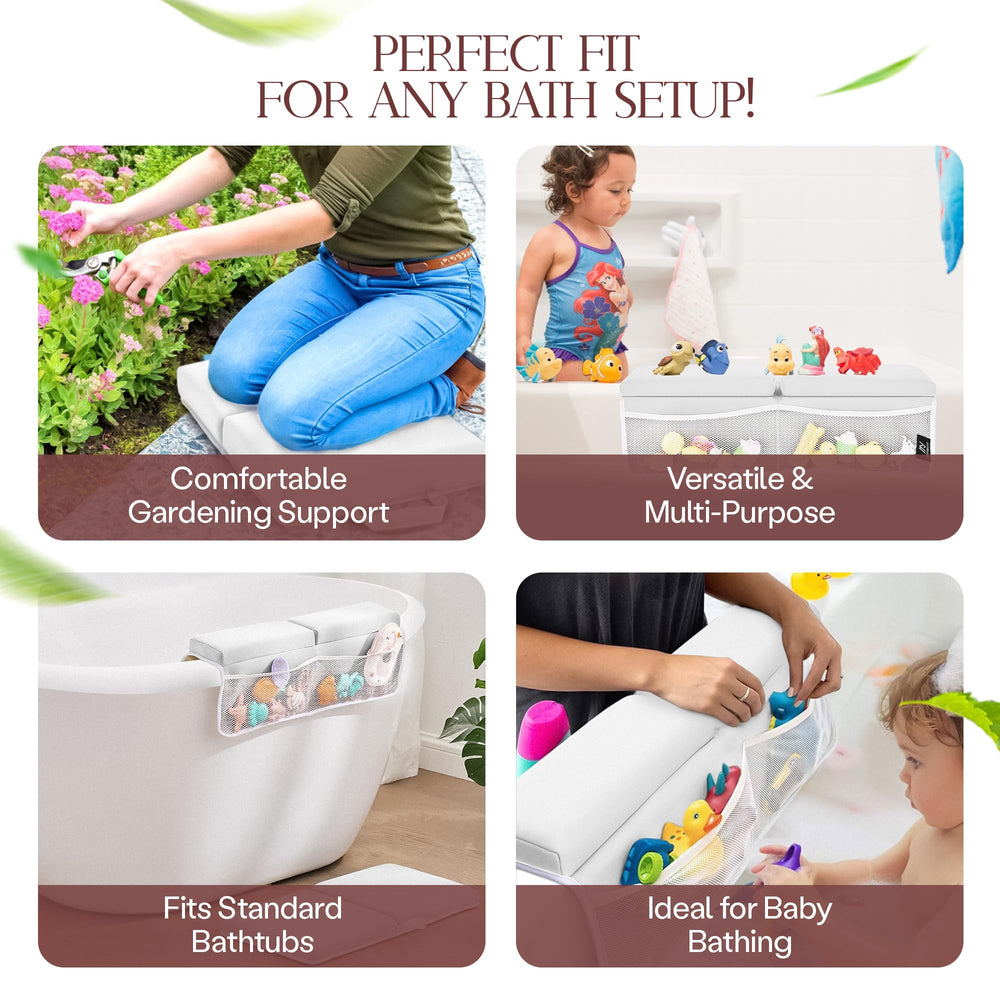 Mohmoud machine-washable kneeler dries quickly after baths.