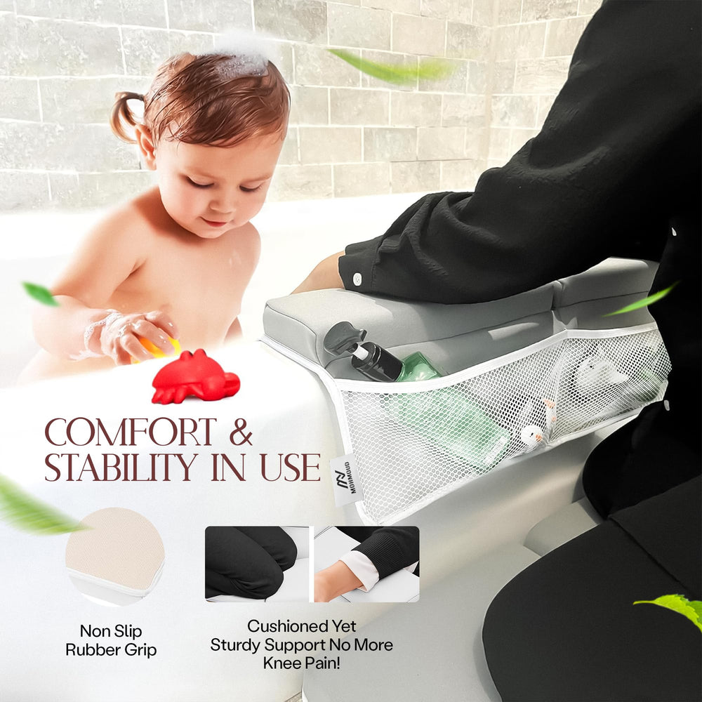 Mohmoud compact folded design stores neatly between baths