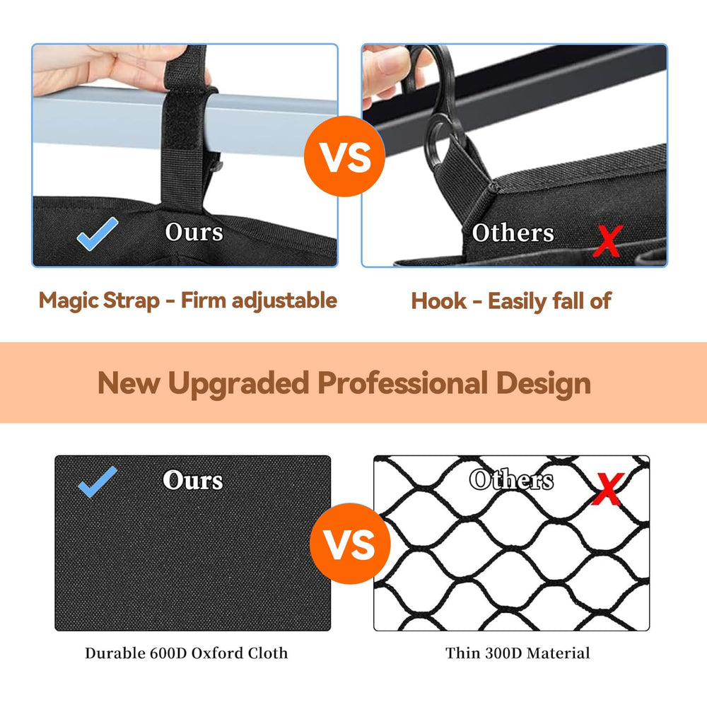MOJELIM cargo net features reflective strips for safety in low light