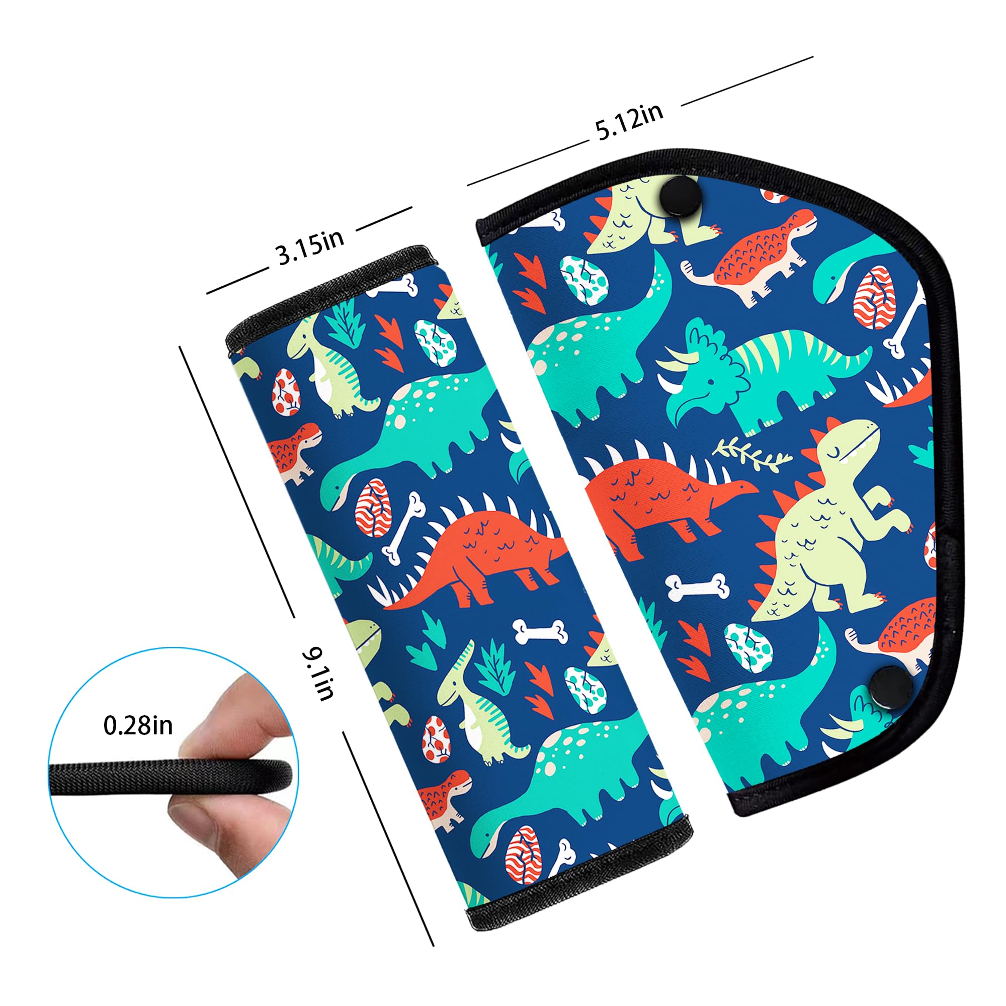 Mokiwala dinosaur-pattern padding keeps meals and trips cheerful