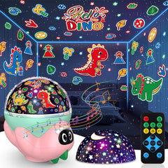 MOKOQI dinosaur night light projector with starry sky projection for bedtime magic