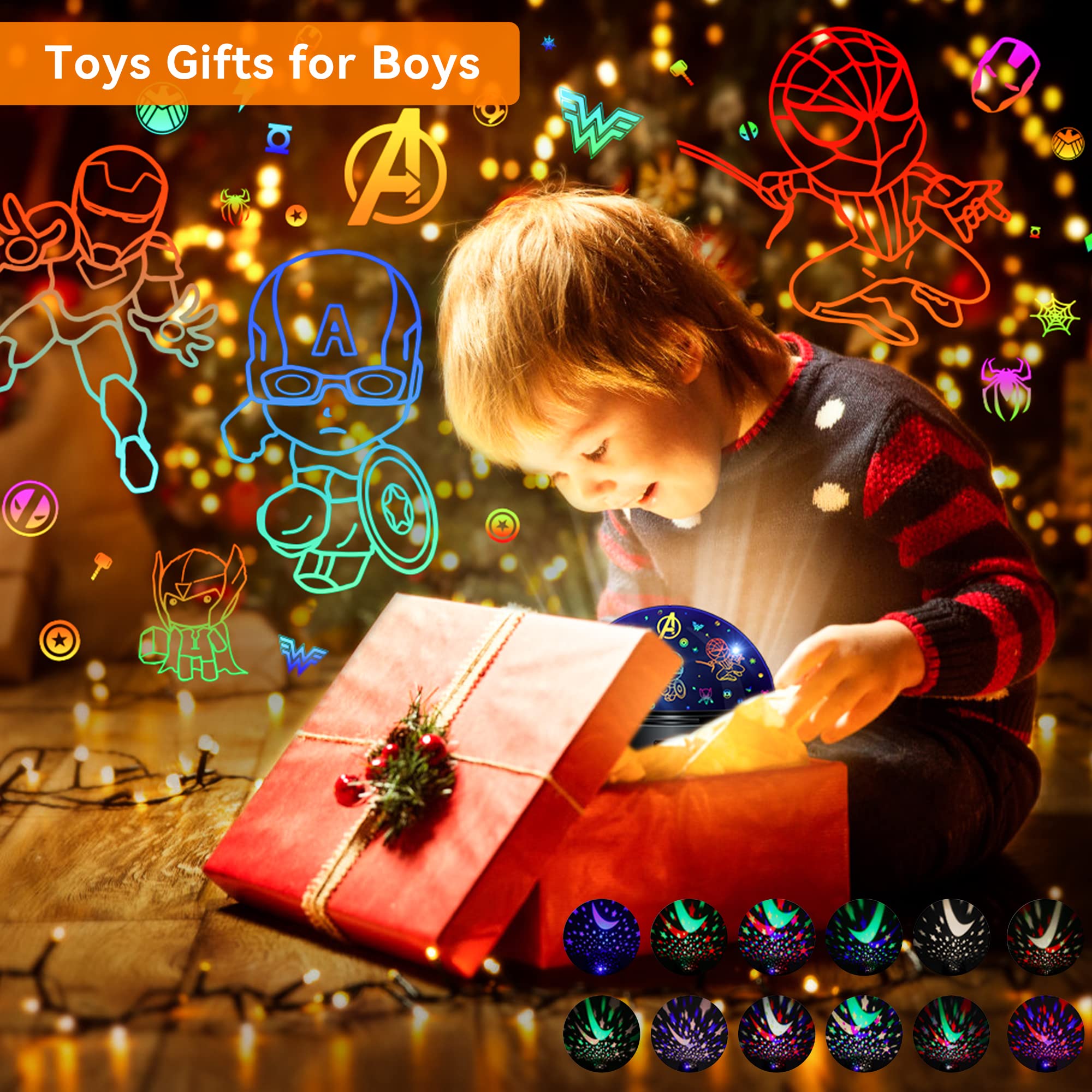 MOKOQI kid light projector starry projection for kids' ceiling and wall visuals, creating immersive room ambience.