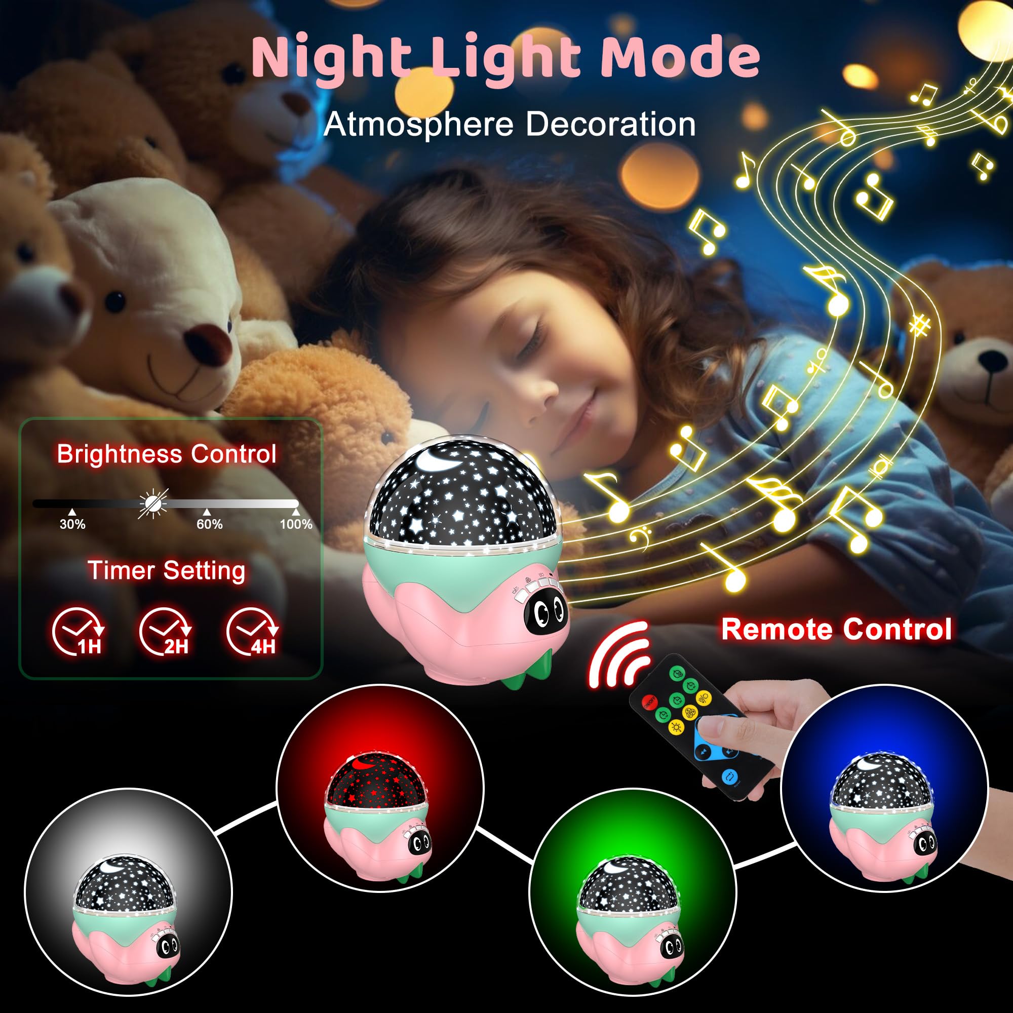 MOKOQI remote control and timer provide convenient, hands-off operation