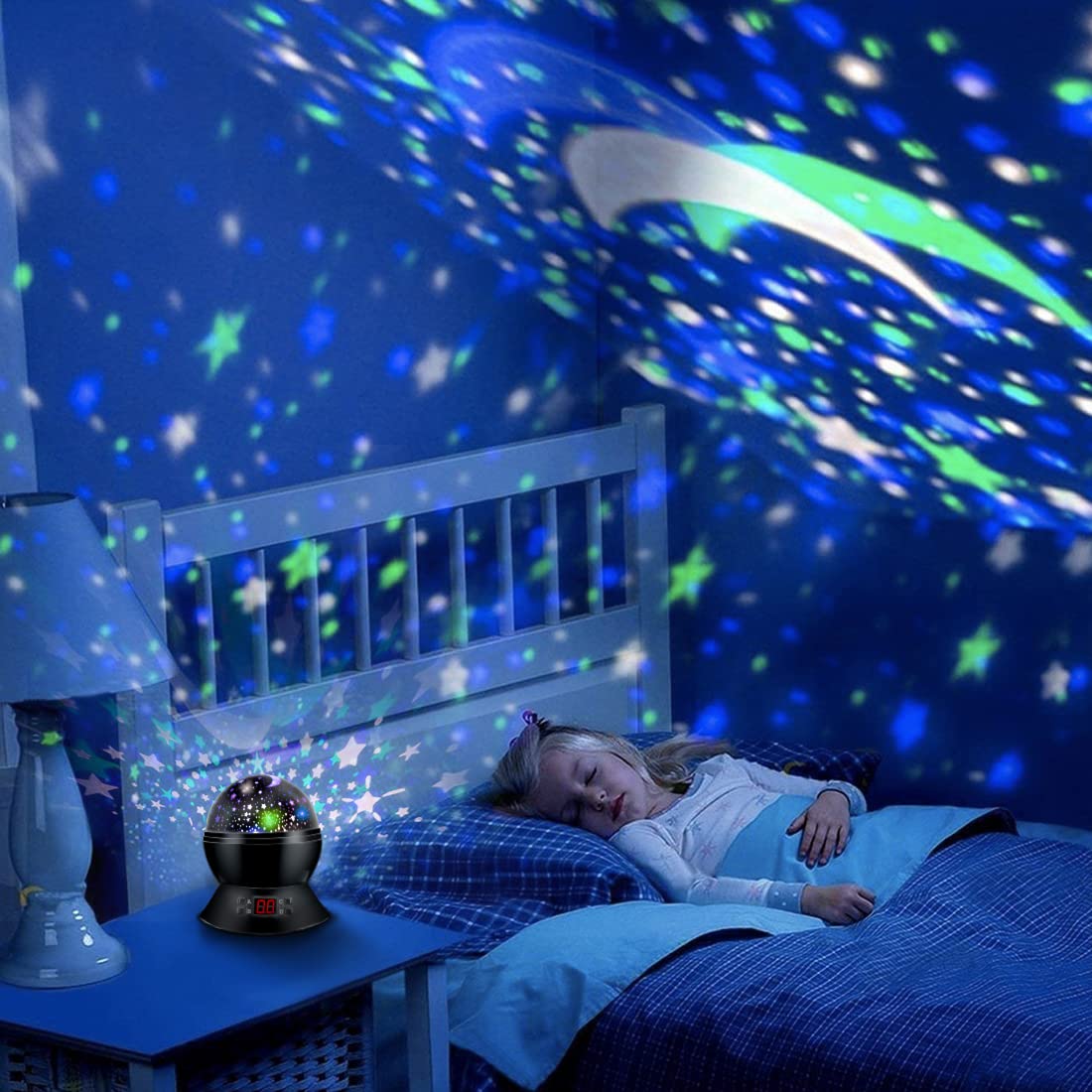 MOKOQI star projector enhances kids' room decor with celestial glow