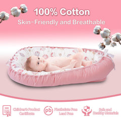MOLACHI Baby Lounger breathable cotton cover for comfort and airflow.