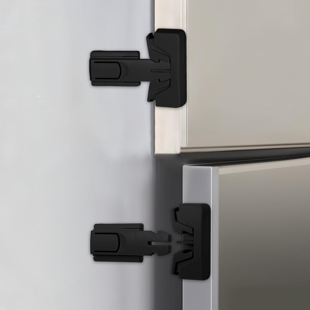 Molain fridge lock with automatic locking keeps doors closed for safety and convenience.