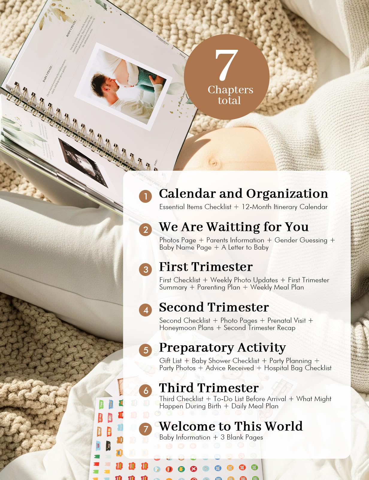 Molekaus monthly growth cards: track baby's development from January to October.