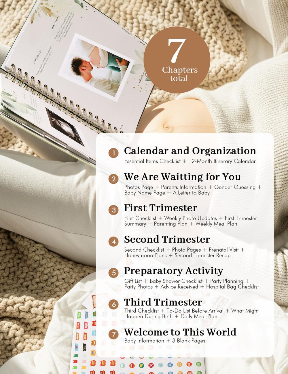 Molekaus monthly growth cards: track baby's development from January to October.