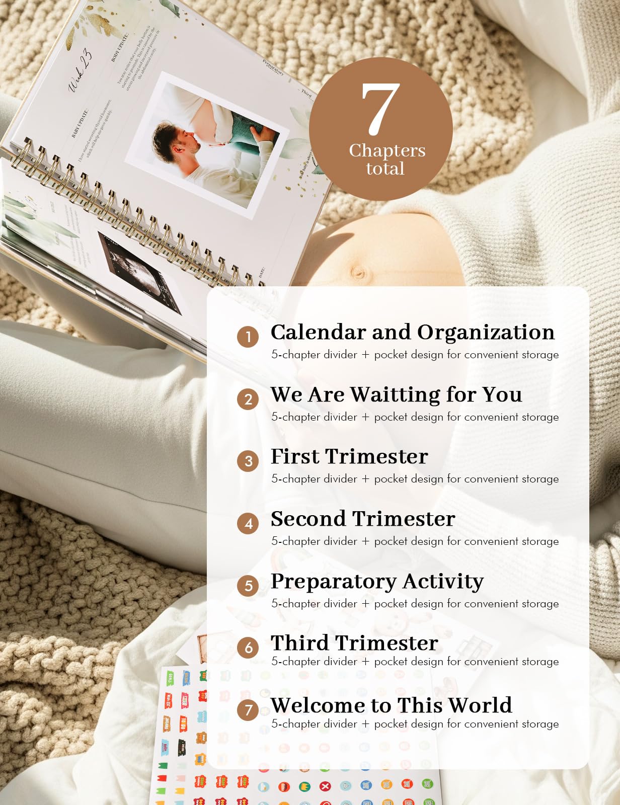 Molekaus monthly cards track baby growth from January to October.