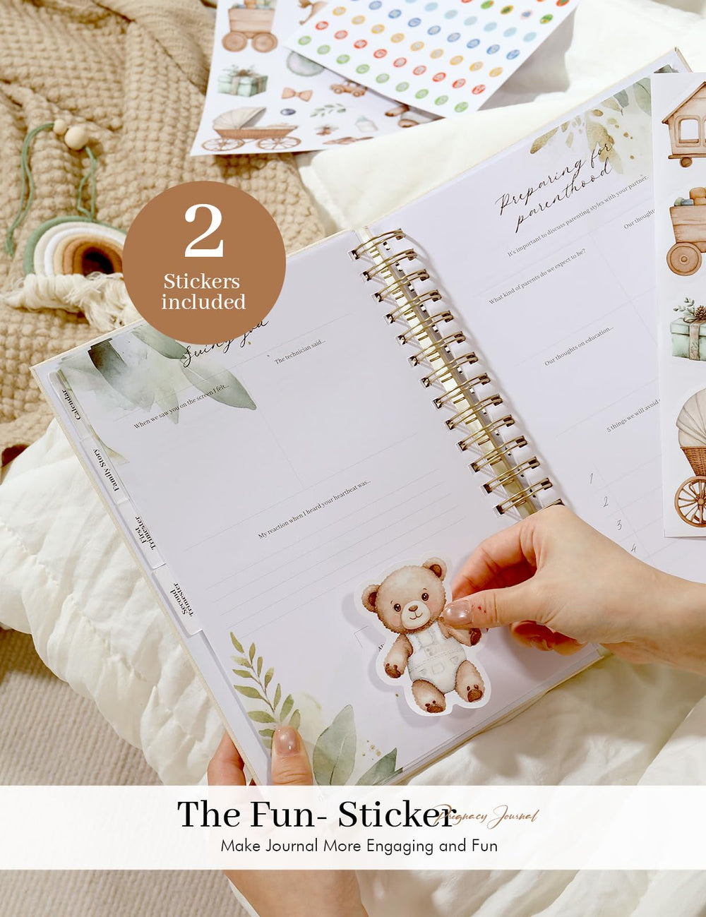 Molekaus seven themes dividers organize content across calendars, stories, and milestones.