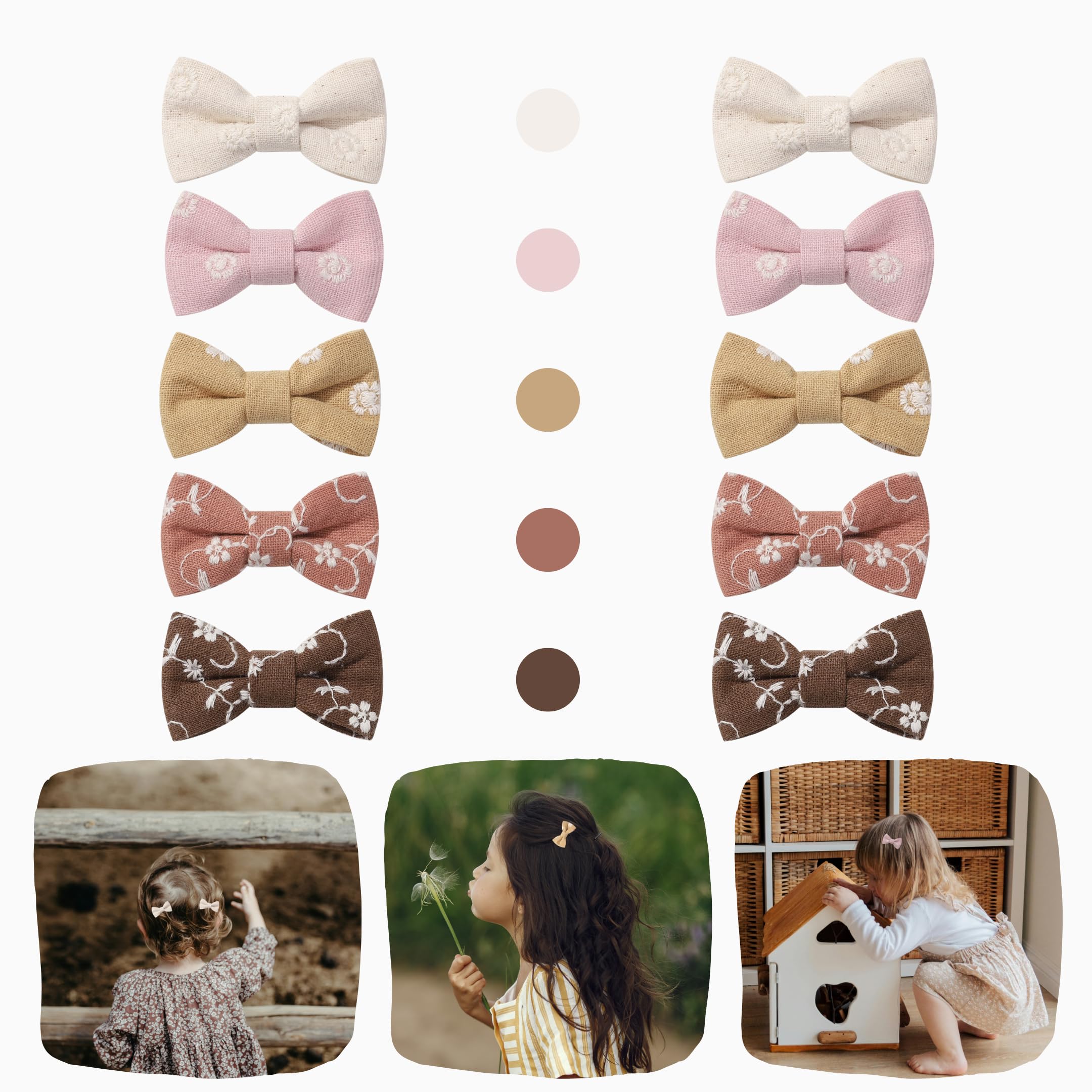 MoLi Baby Collection fully lined alligator clip detail with gentle grip on fine hair.