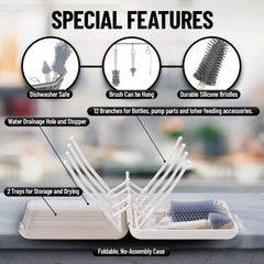 Mombasics nipple brush for easy cleaning of nipples and small parts