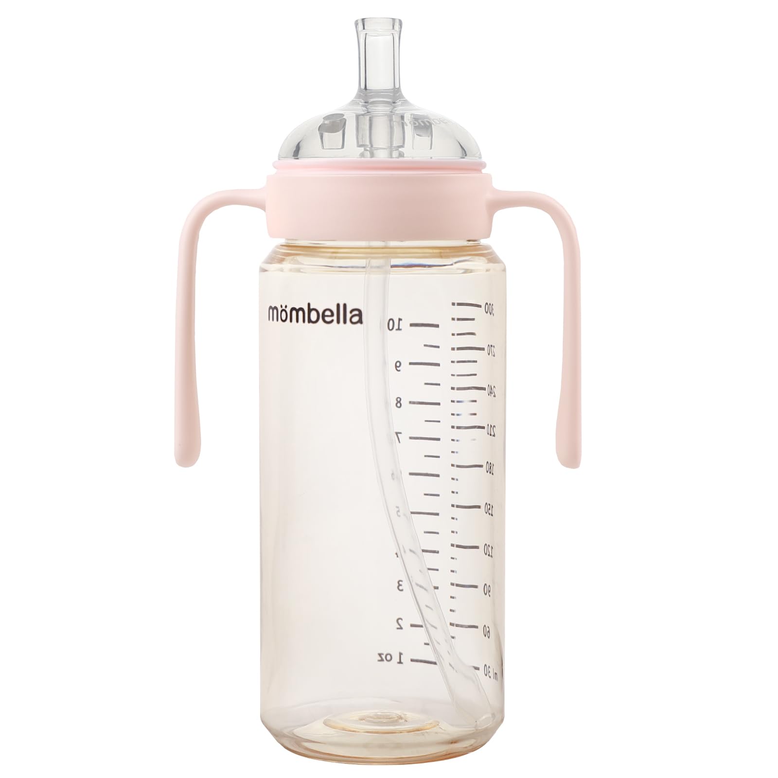 Mombella Classic bottle with handle offers secure grip during feeding
