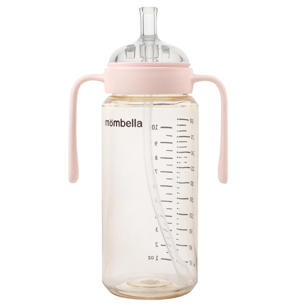 Mombella Classic bottle with handle offers secure grip during feeding