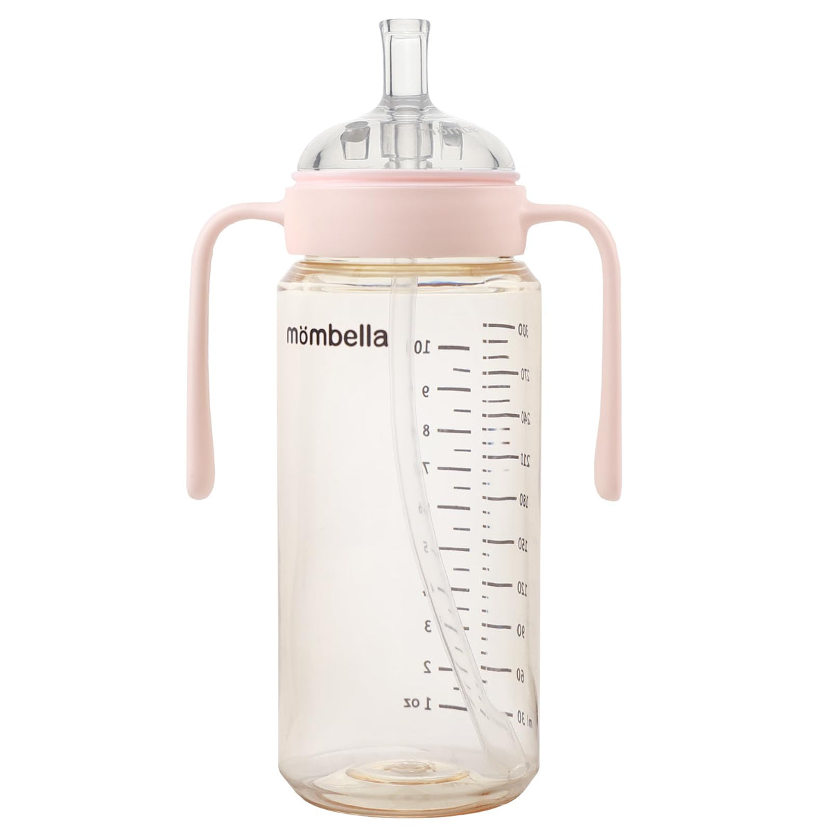 Mombella Classic bottle with handle offers secure grip during feeding