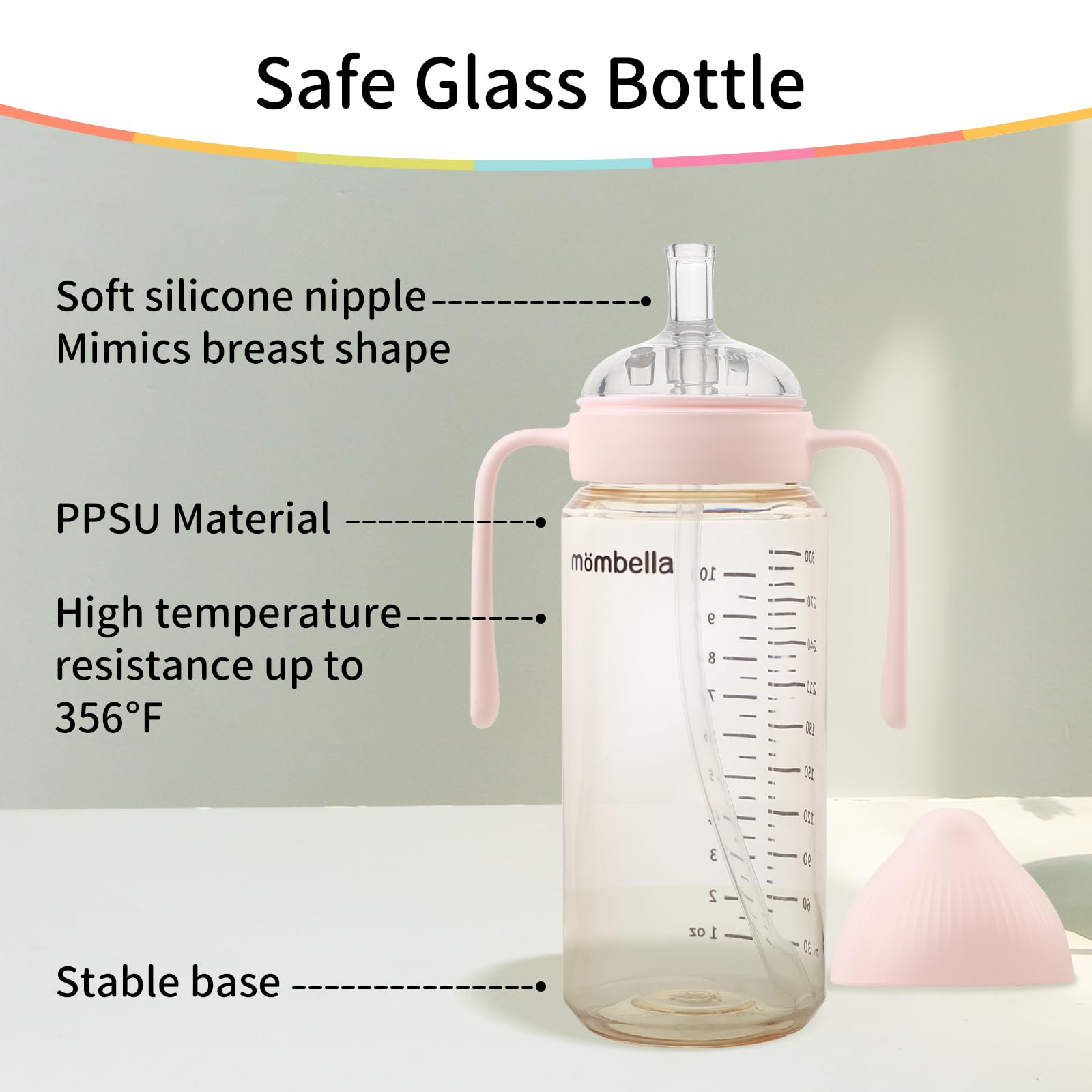 Mombella Classic leak-proof design helps minimize spills